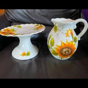 Sunflower set handcrafted Maxcera
